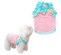 Printemps et été - Gilet à bretelles pour chien - Mince - Anti-perte de poils - Système de couleur dopamine - Universel - Respirant et confortable - Tailles S-XXL (Bleu, M)