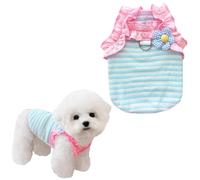Printemps et été - Gilet à bretelles pour chien - Mince - Anti-perte de poils - Système de couleur dopamine - Universel - Respirant et confortable - Tailles S-XXL (rose, S)