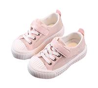 Printemps et été nouvelle semelle en caoutchouc en chaussures de sport décontractées de dessin animé mignon pour enfants antidérapantes Fille Blanc Cassé Bout Rond Baskets (Pink, 23.5 Infant)