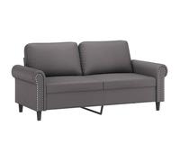 ""Printemps/été 2025"" Canapé 2 places Pour Salon - JM - Doux et durable - Gris 140 cm Similicuir EU3905