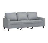 ""Printemps/été 2025"" Canapé 3 places - JM - SOFA avec accoudoirs - Gris clair 180 cm Tissu EU3389