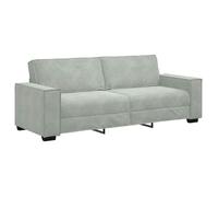 ""Printemps/été 2025"" Canapé 3 places - JM - SOFA avec accoudoirs - Gris clair 180 cm Velours EU3340