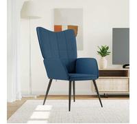 ""Printemps/été 2025"" Chaise de relaxation, SOLOMON, confortable, Bleu Tissu - 61x70x96.5 cm LV2938