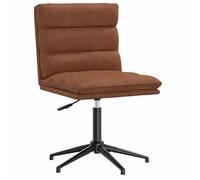 ""Printemps/été 2025"" Chaise de salle à manger, fauteuil cuisine, Marron Similicuir - 44x50x(74-84) cm LV3312