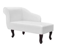 ""Printemps/été 2025"" Chaise longue, VIDAXL, Blanc Similicuir - 104x51x69.5 cm LV6194