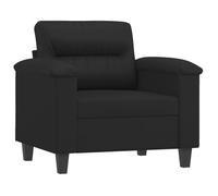 ""Printemps/été 2025"" Fauteuil/Canapé Simple - JILIMAISON - Noir 60 cm - Similicuir EU2811
