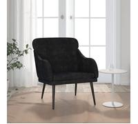 ""Printemps/été 2025"" Fauteuil Noir 63x76x80 cm Velours - 63x76x80 cm LV133