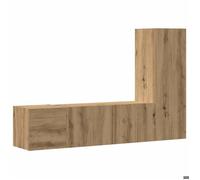 ""Printemps/été 2025"" Meubles TV muraux 3 pcs - JM - MEUBLE DE SEJOUR - grande taille - chêne artisanal - Bois d'ingénierie EU4494
