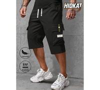 [Printemps/Été] Pantalon cargo 3/4 pour hommes, taille à cordon de serrage, grandes poches, patch avec lettres, pantalon de sport décontracté noir L,M,S,XL,XS,XXL,XXS,XXXLLettresTissu tissé