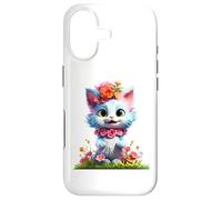 Printemps Jardin Chaton Fleur Chat Fille Floral Blossom Coque pour iPhone 17