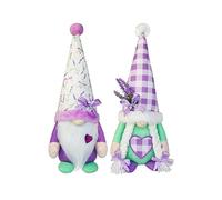 Printemps Lavande Gnomes en Peluche Scandinave Tomte Elfe PoupéE Fleur Gnomes, Jardin Ferme Cuisine DéCor