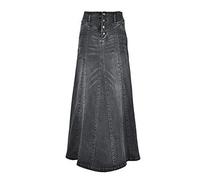 Printemps Nouvelle Jupe en Jean Taille Haute Jupe Simple Femmes Paquet Hanche Jupe Longue Jupe