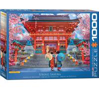 Printemps Sakura Par David McLean Puzzle En Bois De 1000 Pièces