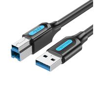 Printer Cable Usb 3.0 A To B Vention Coobi 2A 3M Black Pvc