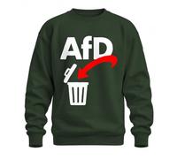 Printera AFD in die Tonne Anti Rechts Statement Sweat-shirt | Sarcasme NoAfD Antifa Nationalisme Tolérance Liberté Droits de l'Homme Manifestation Alliance Gauche