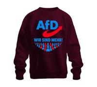 Printera AFD Sweatshirt avec inscription « Wir Sind Mehr Patriotisme