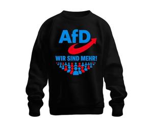 Printera AFD Sweatshirt avec inscription « Wir Sind Mehr Patriotisme