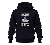 Printera Ancien oiseau ne jaillit pas mon café amateur de café humour de bureau sweat à capuche unisexe sweat à capuche, bleu marine, L