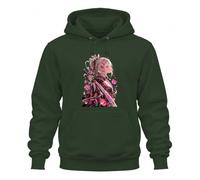 Printera Anime Girl Samurai Katana Japan Y2K Sweat à capuche | Manga Otaku Warrior Sword Combat Bushido Fleurs de cerisier Esthétique Combatteuse Geisha Épée Cadeau
