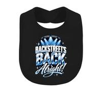 Printera Backstreets Back Alright Bavoir pour bébé Pop années 90 | Nostalgie, rétro, années 1990, chanson pop vintage, article pour fan de festival, idée cadeau, fête, discothèque