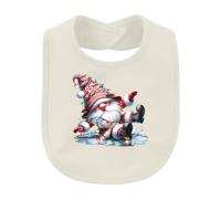 Printera Bavoir amusant pour bébé en forme de lutin de Noël | Glisse sur la glace, guirlande lumineuse, nain, Père Noël, glace lisse, Avent, réveillon de Noël, drôle, scandinave