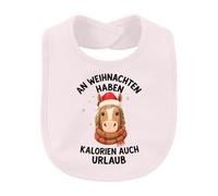 Printera Bavoir pour bébé à Noël avec des calories et des vacances | Cheval, cavalier, drôle, poney, équitation, sports d'équitation, amateurs de chevaux, Haflinger, Avent, Père Noël, hiver