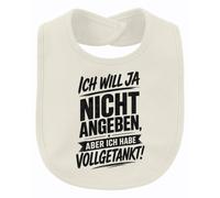 Printera Bavoir pour bébé avec inscription « Ich will ja nicht angeben