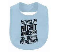 Printera Bavoir pour bébé avec inscription « Ich will ja nicht angeben