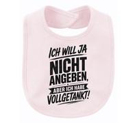 Printera Bavoir pour bébé avec inscription « Ich will ja nicht angeben