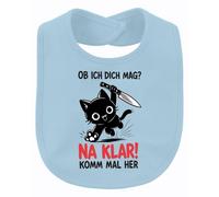 Printera Bavoir pour bébé avec inscription « Ob ich dich mag Na klar