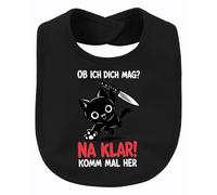 Printera Bavoir pour bébé avec inscription « Ob ich dich mag Na klar