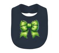 Printera Bavoir pour bébé en fourrure de monstre avec nœud vert | Décoration de Noël, vintage, accessoire pour cheveux, nœud papillon, ruban, Noël, vacances, costume, cosplay, hiver, vacances