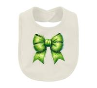 Printera Bavoir pour bébé en fourrure de monstre avec nœud vert | Décoration de Noël, vintage, accessoire pour cheveux, nœud papillon, ruban, Noël, vacances, costume, cosplay, hiver, vacances