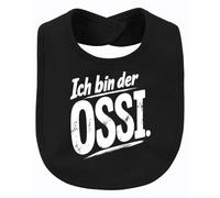 Printera Bavoir pour bébé « Ich bin der Ossi », Noir , Taille unique