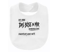 Printera Bavoir pour bébé « Ich habe das Böse in mir », Blanc., Taille