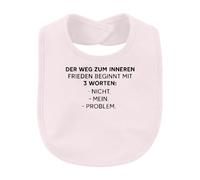 Printera Bavoir pour bébé "Innerer Frieden Nicht mein Problem" | Sarcasme, ironie, bureau, travail, collègue, sérénité, drôle, peu importe la détente