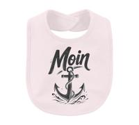 Printera Bavoir pour bébé Moin Ancre côte mer maritime | Sarcasme, mer du Nord, mer Baltique, voile, capitaine, marin, port, vacances, bateau, bateau, croquis