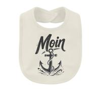 Printera Bavoir pour bébé Moin Ancre côte mer maritime | Sarcasme, mer du Nord, mer Baltique, voile, capitaine, marin, port, vacances, bateau, bateau, croquis