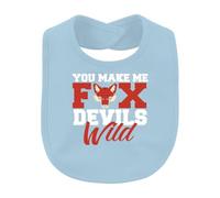 Printera Bavoir pour bébé You make me fox devils wild renard | Tête de renard animaux sauvages forêt chasseur extérieur randonnée animaux prédateurs anniversaire vintage