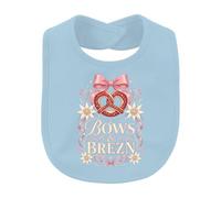 Printera Bows Brezn Bavette pour bébé | Bayern Wiesn Coquette Pink, Pantalon en cuir, Dirndl, Brezel, Nœud, Alpes, Costume folklorique, Cottagecore, Pastel