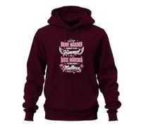 Printera Brave Sweat à capuche pour fille Motif ciel méchant, bordeaux, XL