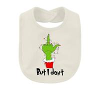 Printera But I Don't Bavoir de Noël pour bébé | Coquin, sarcastique, manchette de Noël, Ugly Christmas, guirlande lumineuse, cactus de Noël, doigt odorant, drôle, drôle