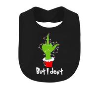 Printera But I Don't Bavoir de Noël pour bébé | Coquin, sarcastique, manchette de Noël, Ugly Christmas, guirlande lumineuse, cactus de Noël, doigt odorant, drôle, drôle