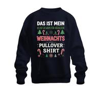 Printera C'est mon cadeau de Noël Sapin Sucre d'orge Drôle Unisexe Sweat-shirt Pull, bleu marine, 3XL