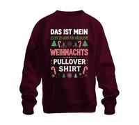 Printera C'est mon cadeau de Noël Sapin Sucre d'orge Drôle Unisexe Sweat-shirt Pull, bordeaux, L