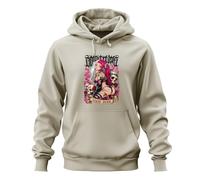Printera Craze Devil Anime Girl Japan Y2K Sweat à capuche, naturel, M