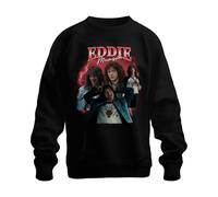 Printera Eddie Munson Hellfire Club Stranger Metal Cadeau Vintage Série 90s Bootleg Sweat-shirt unisexe, Noir , S