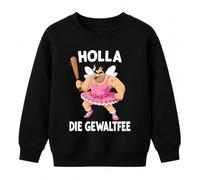 Printera Holla la Fée de la violence Tutu Pull pour enfant | Sarcasme - Cigare à ongles - Carnaval, enterrement de vie de jeune fille, sports de musculation, ironie, bodybuilder, athlète