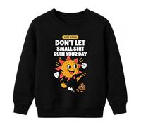 Printera Keep Going Sun Humour Fun Comic Sweat-shirt pour enfant | Positif, rétro vintage, bonne humeur, optimisme, encouragement, dictons, persévérance, joie de vivre, inspiration, espoir