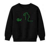 Printera La Linea Balum Sweat-shirt pour enfant | Osvaldo Cavandoli Dessin animé souvenir d'enfance italien humour minimaliste One Line Art amusant classique dessins animés